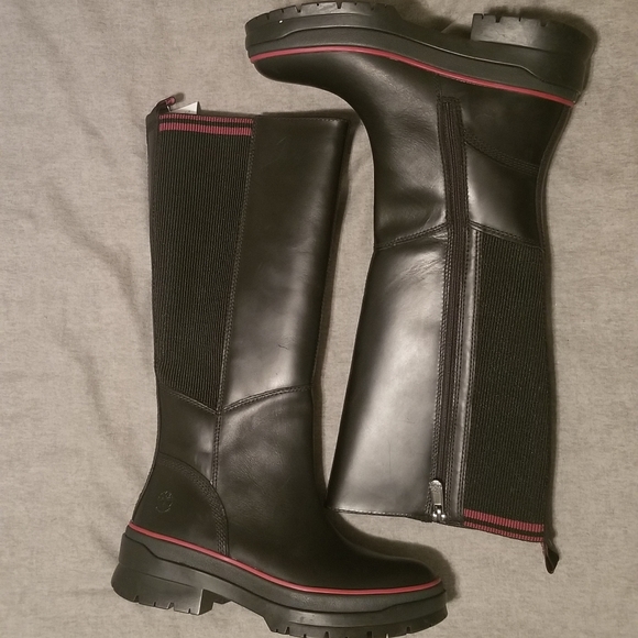 Timberland Malynn Tall Boots, Black, sz 7 - Picture 4 of 7